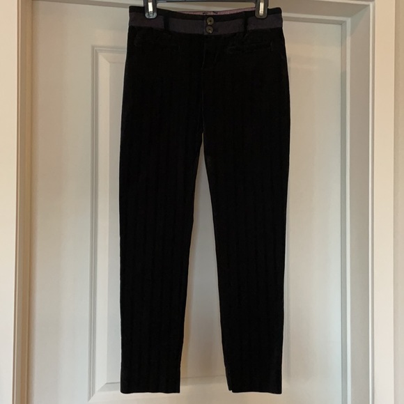 LIKE NEW ANTHROPOLOGIE CARTONNIER VELVET PANTS. LOVE THESE!!! - Picture 2 of 5